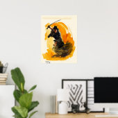 Samurai door Goseki Kojima Poster (Thuiskantoor)