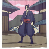 samurai douchegordijn (Voorkant)