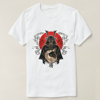Samurai en Rijzende Zon – Japans Kunst T-Shirt