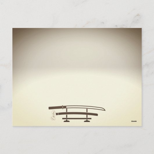 Samurai Fight Feestdagenkaart (Achterkant)