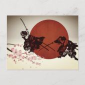 Samurai Fight Feestdagenkaart (Voorkant)