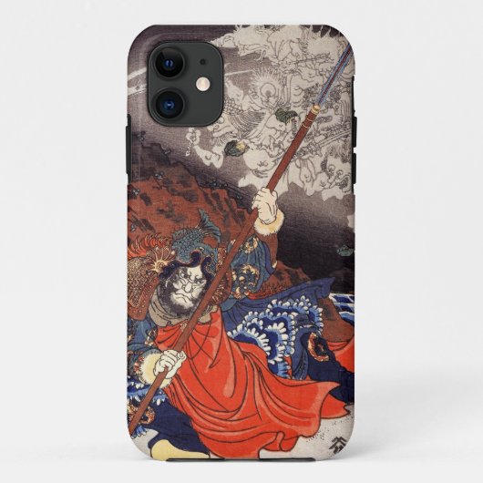 Samurai Fighting Demons Case-Mate iPhone Case (Achterkant)