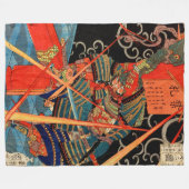 SAMURAI FIGHTMONSTER FLEECE DEKEN (Voorkant (Horizontaal))