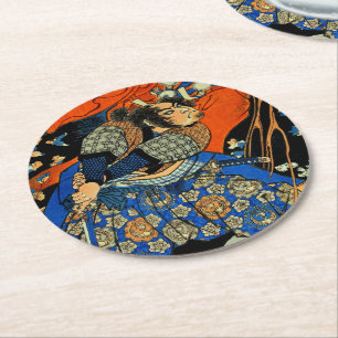SAMURAI FIGHTMONSTER RONDE KARTONNEN ONDERZETTER
