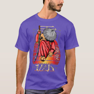 Samurai Figurine Sterkte Power Peace  Japa T-shirt