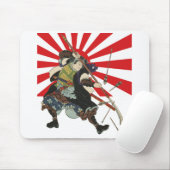 Samurai Flag Mousepad Muismat (Met muis)
