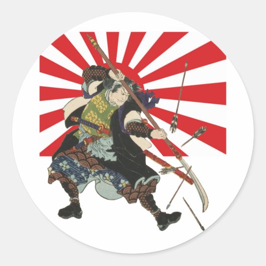 Samurai Flag Sticker (Voorkant)