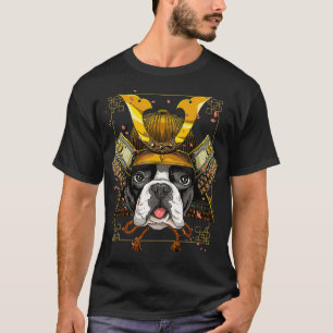 Samurai French Bulldog Dog Warrior Samurai Lovers T-shirt
