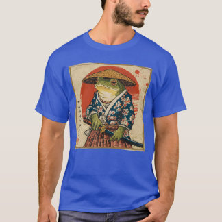 Samurai Frog Japanese Funny Anime Gifts For Men Wo T-shirt