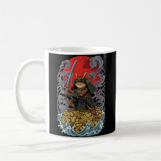 Samurai Frog of Fortune – Mythical Warrior Art Koffiemok