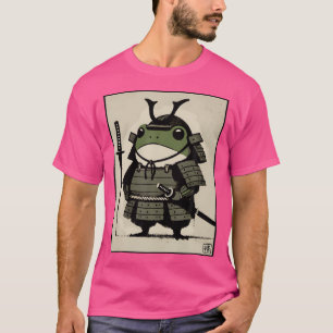 Samurai Frog Ukiyo-E Warrior Art T-shirt