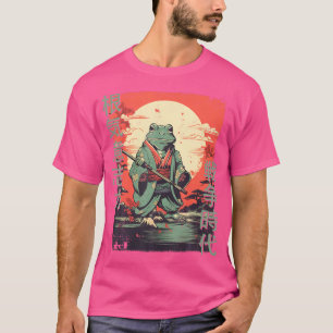 Samurai Frog Warrior Japanse Ninja Kikker Kawaii T-shirt