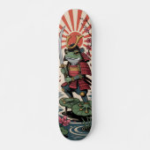 Samurai Frog warrior Skateboard (Voorkant)