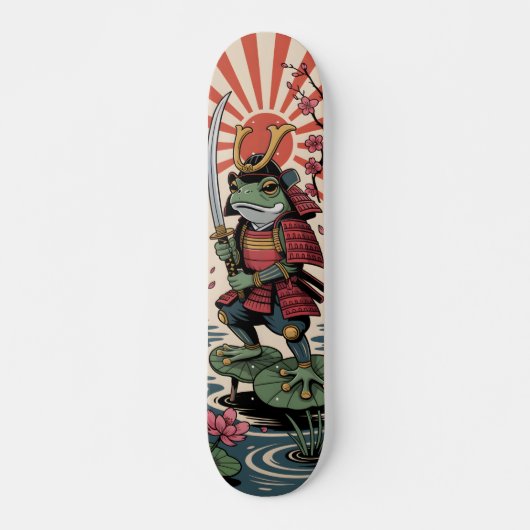 Samurai Frog warrior Skateboard (Devant)