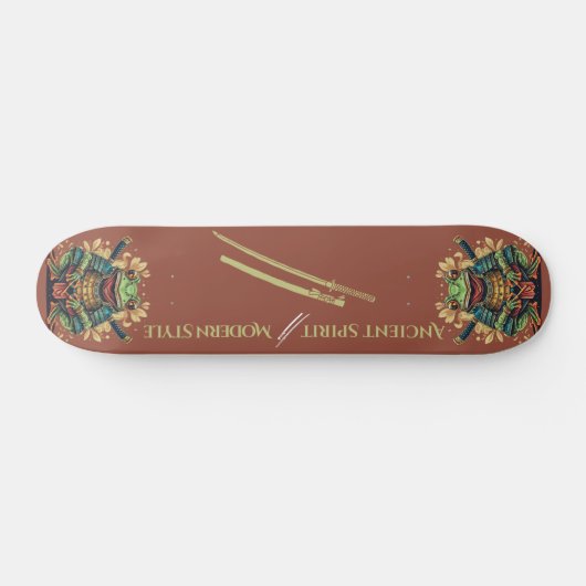 Samurai frog warrior Skateboard (Horizontaal)