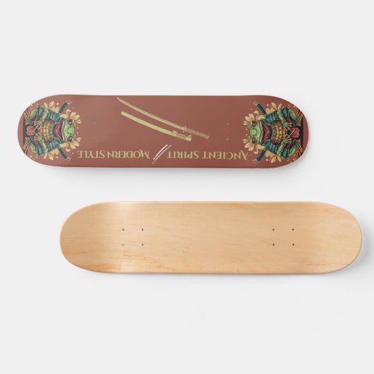 Samurai frog warrior Skateboard (Horizontaal)