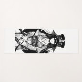 samurai girl anime ink draw art yogamat (Voorkant (horizontaal))