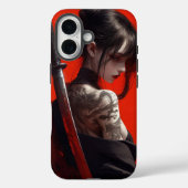 Samurai girl Case-Mate iPhone case (Achterkant)