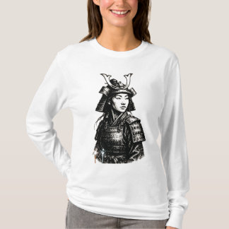 Samurai Girl street art T-shirt