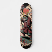 Samurai Green Bear warrior Skateboard (Devant)
