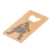 Samurai Gunner Kredietkaart Flessenopener (Achterkant Gekanteld)