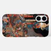 Samurai Hero Yorimitsu: Woodblock Art Case-Mate iPhone Case (Achterkant (horizontaal))