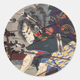 Samurai II-Stickers Ronde Sticker