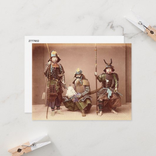 Samurai in Armor Kaart (Voorkant / Achterkant in situ)