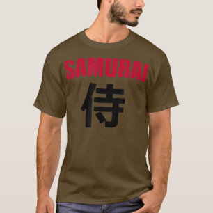 SAMURAI in het Japanse Kanji Writing T-Shirt Copy 