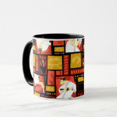 Samurai Jack & Aku Character Art Panel Pattern Mok (Voorkant links)