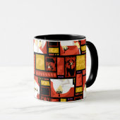 Samurai Jack & Aku Character Art Panel Pattern Mok (Voorkant rechts)