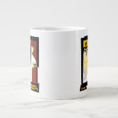 Samurai Jack Character Tri-Panel Futuristic Frame Extra Grote Beker (Voorkant)