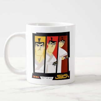 Samurai Jack Character Tri-Panel Futuristic Frame Extra Grote Beker