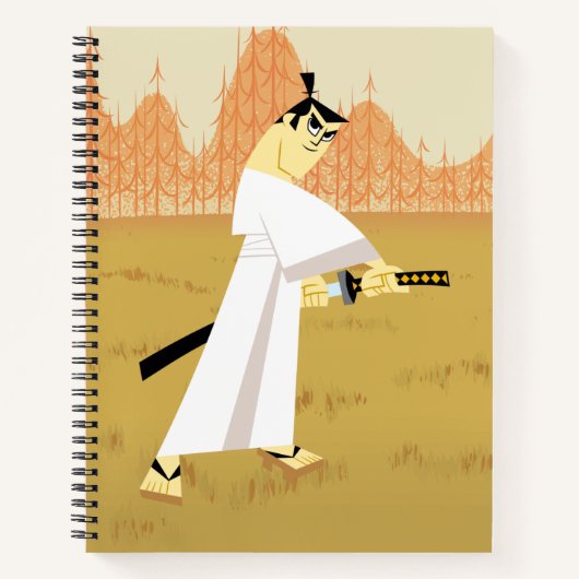 Samurai Jack Drawing Sword Notitieboek (Voorkant)