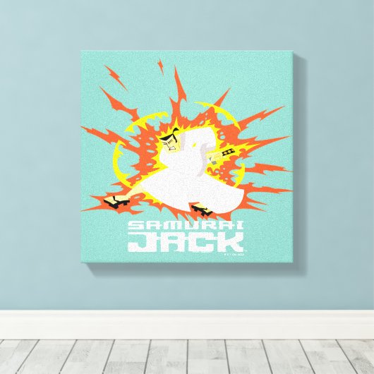 Samurai Jack Energy Graphic Canvas Afdruk (Insitu (Houten vloer))