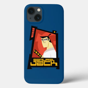 Samurai Jack glimlachend futuristisch Lijst Grafis iPhone 13 Hoesje
