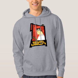 Samurai Jack glimlachend futuristisch Lijst Grafis Hoodie