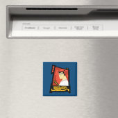 Samurai Jack glimlachend futuristisch Lijst Grafis Magneet (Insitu (Vaatwasser))