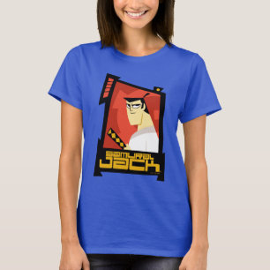 Samurai Jack glimlachend futuristisch Lijst Grafis T-shirt