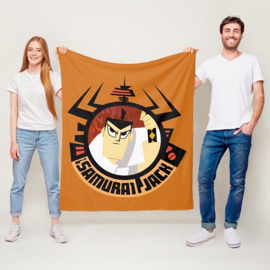 Samurai Jack In Aku Futuristic Frame Fleece Deken (In situ)
