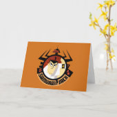 Samurai Jack In Aku Futuristic Frame Kaart (Gele Bloem)