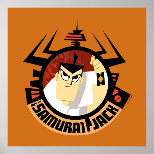 Samurai Jack In Aku Futuristic Frame Poster (Voorkant)