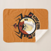 Samurai Jack In Aku Futuristic Frame Sherpa Deken (Voorkant (horizontaal))