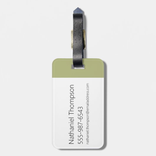 Samurai Jack Leaping Graphic Bagagelabel (Achterkant verticaal)