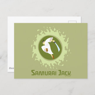 Samurai Jack Leaping Graphic Briefkaart