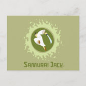 Samurai Jack Leaping Graphic Briefkaart (Voorkant)