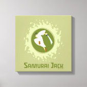 Samurai Jack Leaping Graphic Canvas Afdruk (Voorkant)