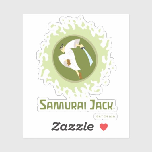 Samurai Jack Leaping Graphic Sticker (Vel)