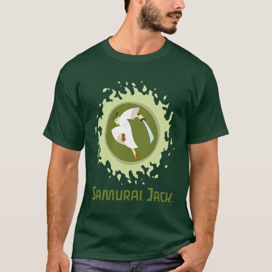 Samurai Jack Leaping Graphic T-shirt (Voorkant)