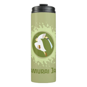 Samurai Jack Leaping Graphic Thermosbeker